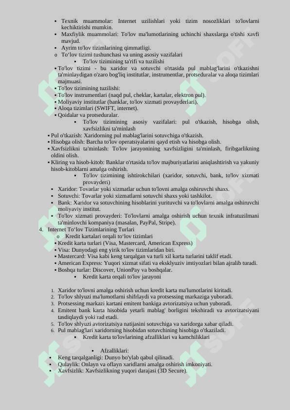 Internet toʻlov tizimlari va ularning ishlash texnologiyalari 2