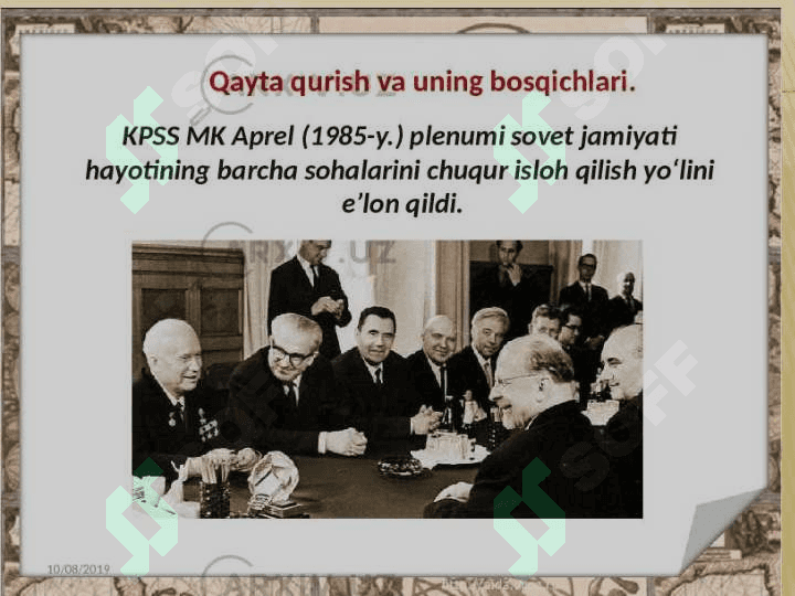 Qayta qurish siyosati va uning mohiyati 3
