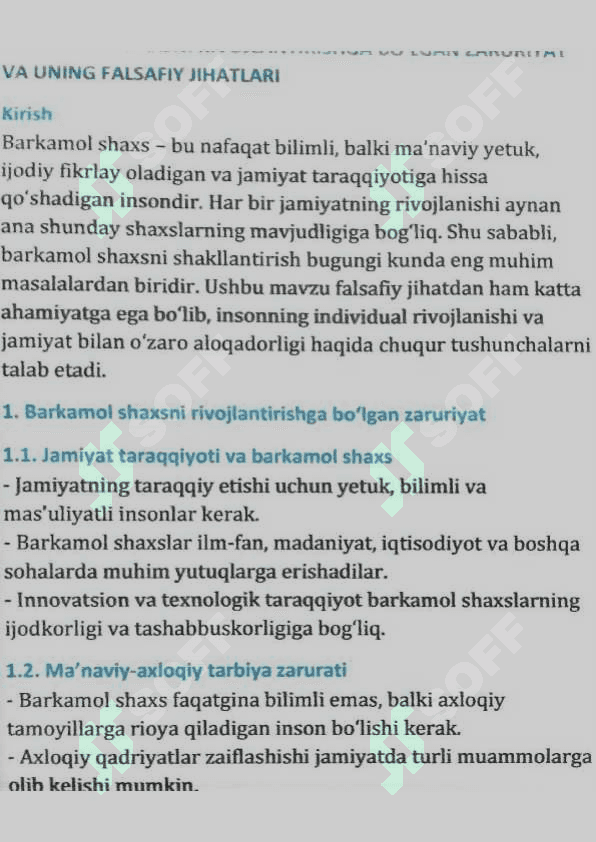 Mustaqil talim Tarbiya faniga 4