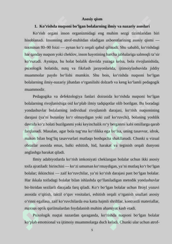 Ko'rishda nusoni bolgan bolalarning pedagogik tavsifi 5