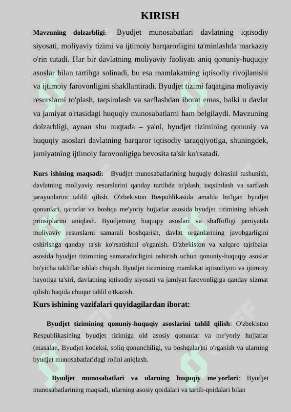Budjet munosabatlarining qonuniy huquqiy asoslari 3