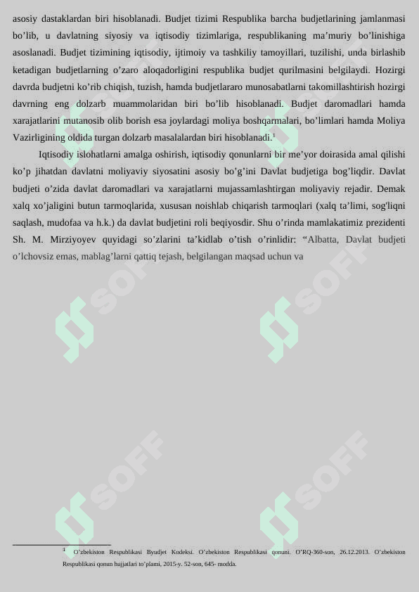 Budjet munosabatlarining qonuniy huquqiy asoslari 6