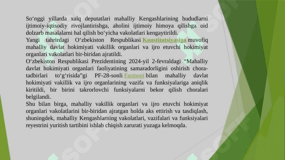 Xalq deputatlari mahalliy Kengashlari- davlat hokimiyatining vakillik organi 4