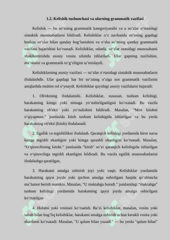 Boshlang‘ich sinf o‘quvchilarida tushum va qaratqich kelishiklari haqida tushuncha hosil qilish 8