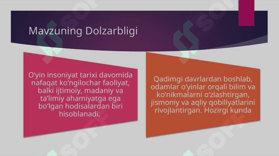 O‘yinning kelib chiqish tarixi 3
