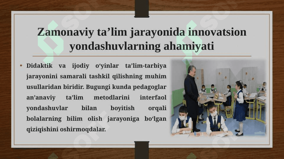 Didaktik va ijodiy o‘yinlarni tashkil etish 5