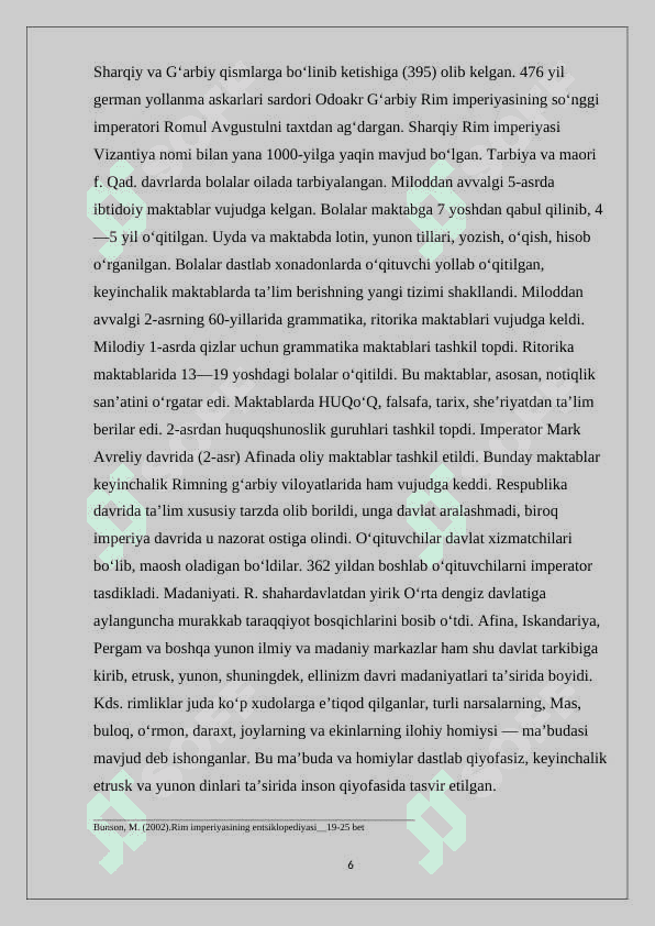 Qadimgi rim tarixida birinchi trumviratni tashkil topishi. 6