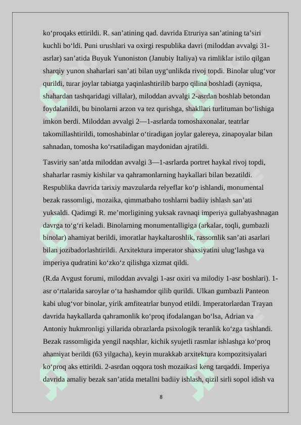 Qadimgi rim tarixida birinchi trumviratni tashkil topishi. 8