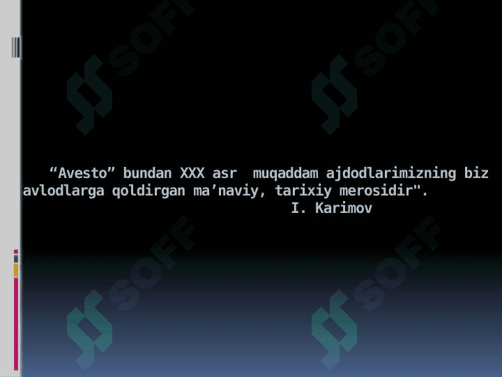 “AVESTO” – Zardushtiylikning muqaddas kitobi sifatida 2