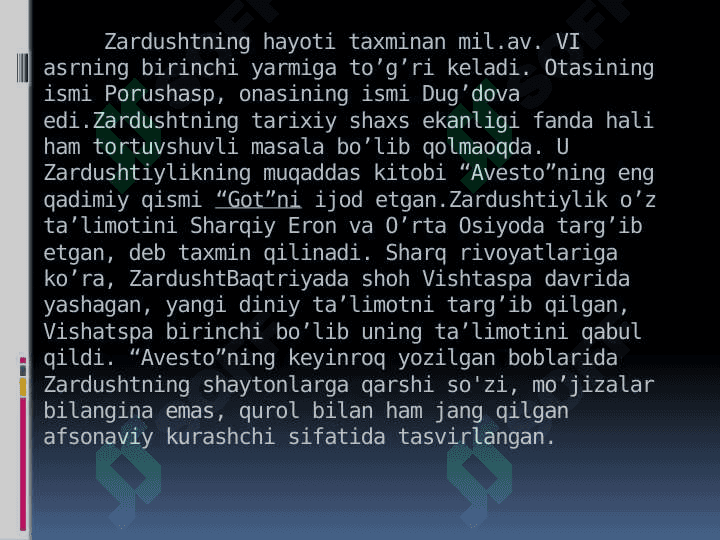 “AVESTO” – Zardushtiylikning muqaddas kitobi sifatida 5