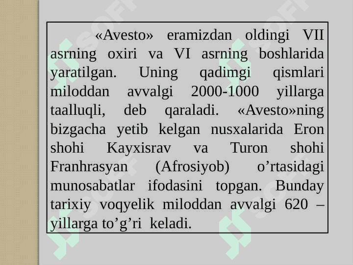 “AVESTO”DA  EZGU FAZILATLARNI TARBIYALASH MASALASI 3