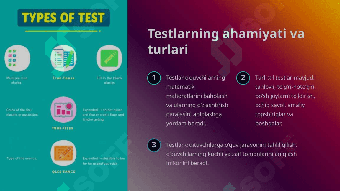 Boshlang‘ich sinf matematika darslari samaradorligini testlar orqali rivojlantirish 3