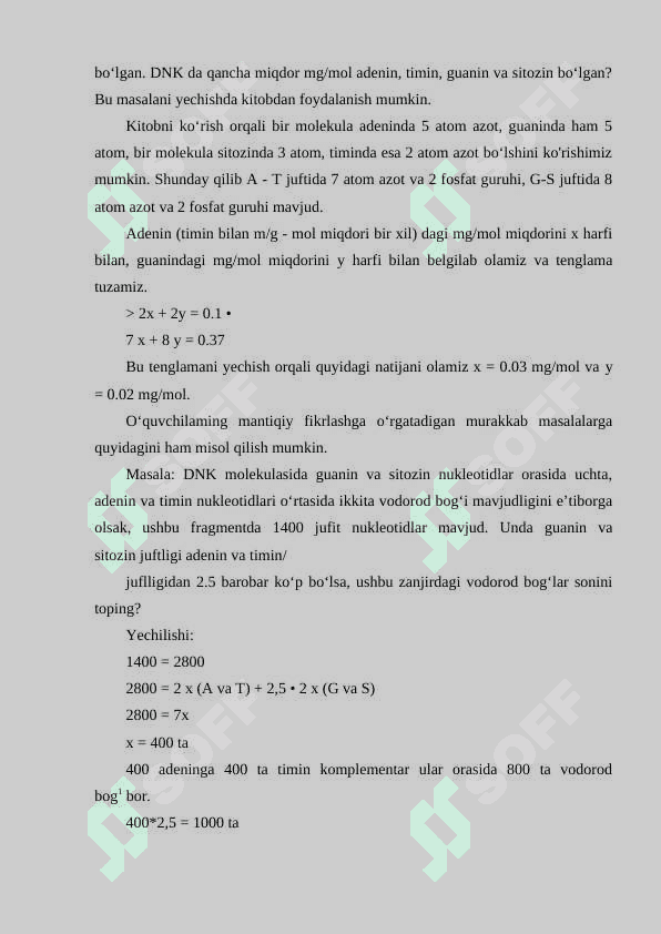 Biologiyadan nostandart testlar, krosvordlar tuzish 4