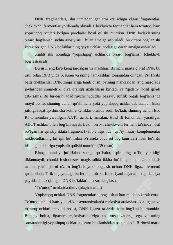 Rekombinant DNK tehnalogiyasi, genom sekvenslash sharhlash 4