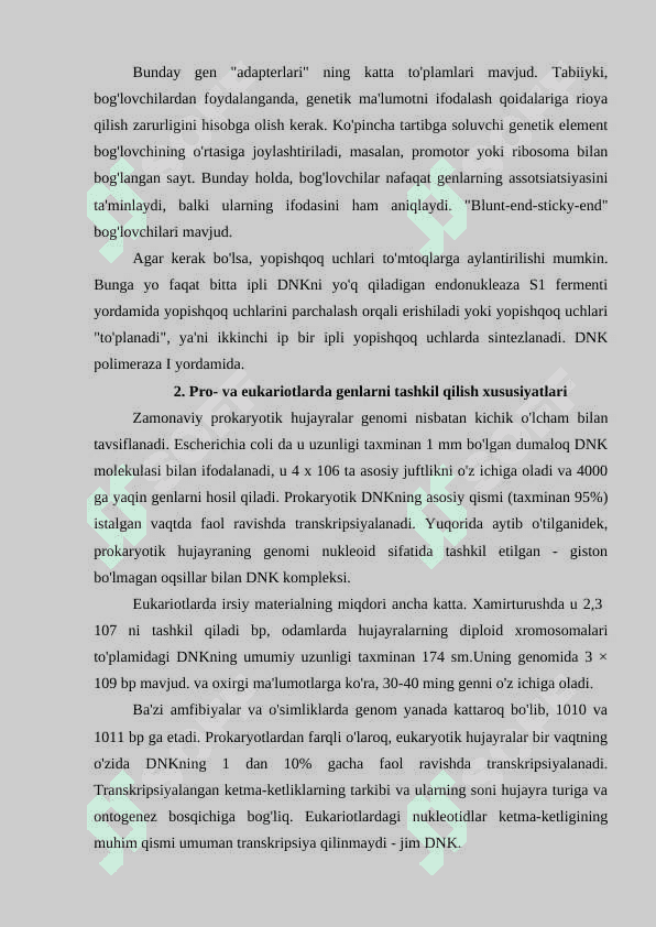 Rekombinant DNK tehnalogiyasi, genom sekvenslash sharhlash 6