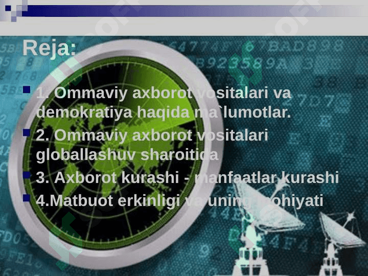 Ommaviy axborot vositalari va demokratiya 2