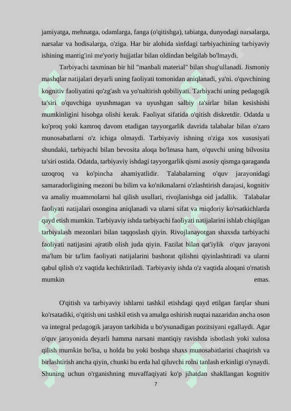 Maktabgacha ta’lim tashkilotlarida tarbiyalanuvchilar faoliyatini rivojlantirishda loyihalashtirish xususiyatlari 7