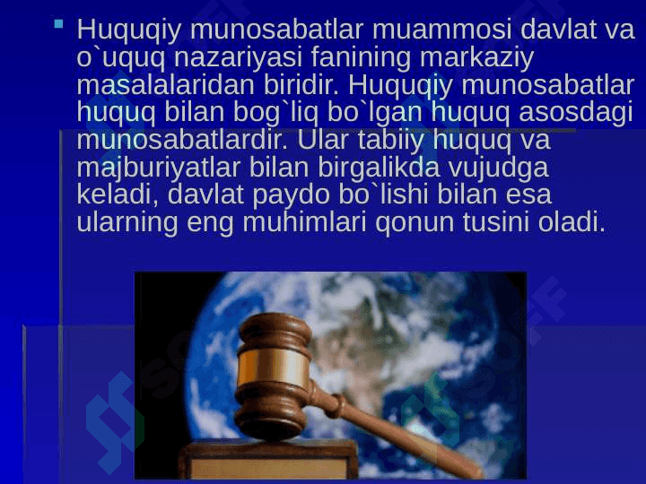 Huquqiy munosabatlar 3