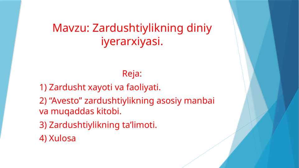 Dinshunoslik fani 1