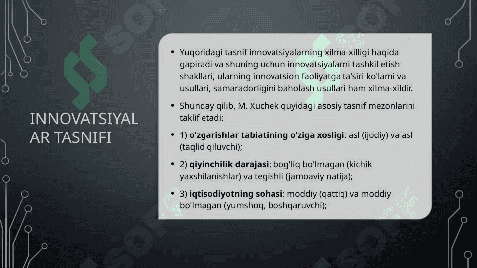 Innovatsiyalarni tatbiq etish va tarqatishning o'ziga xos xususiyatlari 2