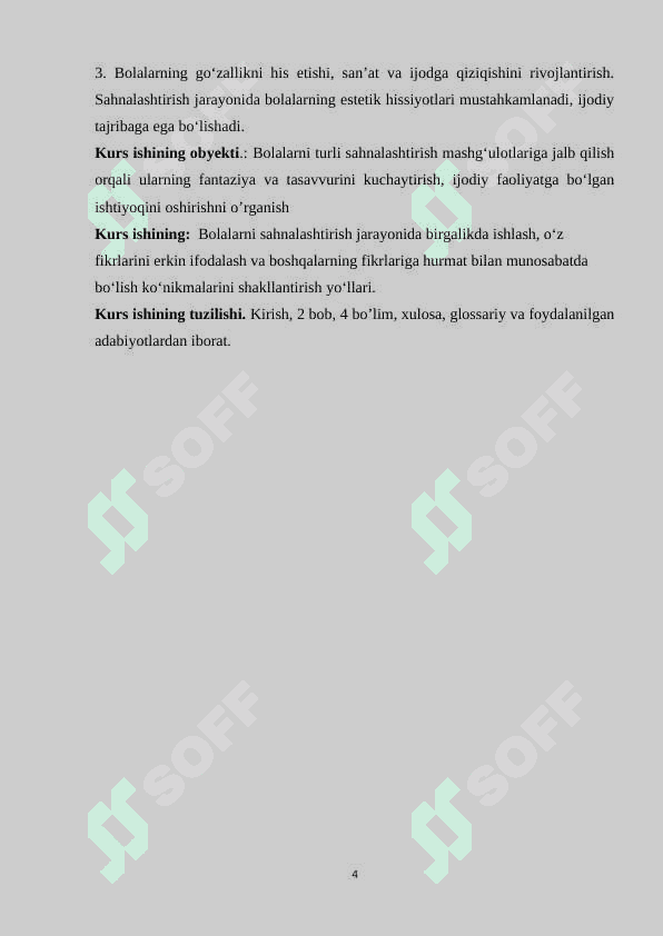 Maktabgacha ta’lim tashkilotida sahnalashtirish faoliyatining asosiy maqsadi va vazifalari 4