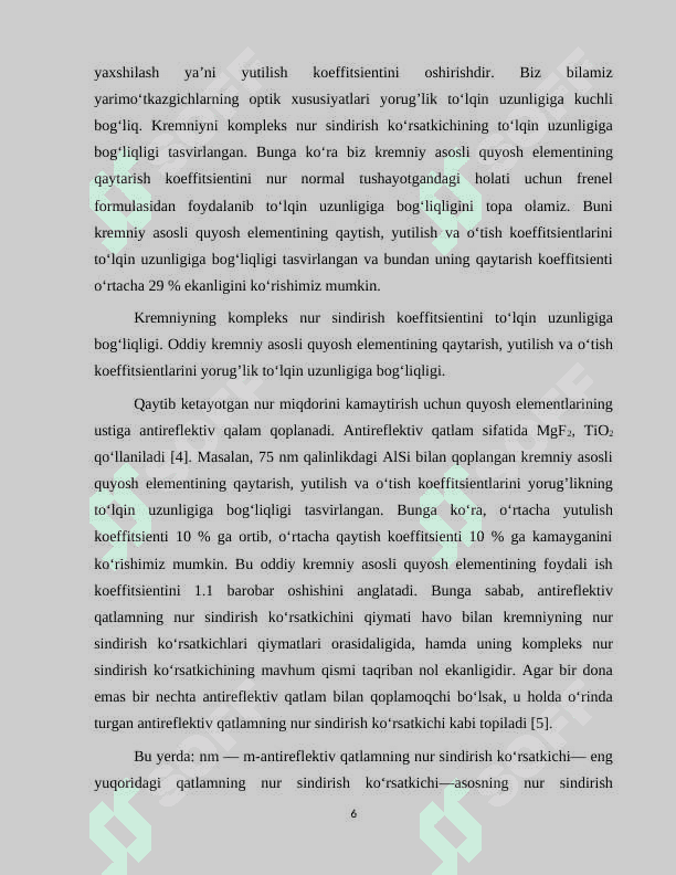 GALLIY ARSENIDI ASOSIDAGI QUYOSH ELEMENTLARINI OʻRGANISHNING METODOLOGIK ASOSLARI 6