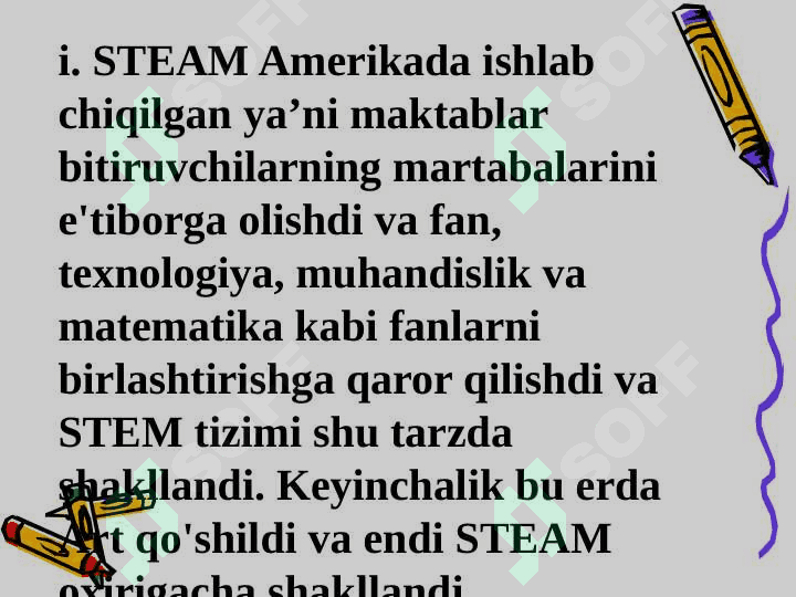 STEAM ta'lim texnologiyasini qo'llash bo'yicha o'qituvchilarning kompetentsiyalarini rivojlantirish darslarini kuzatish orqali yangi bilim va tushunchalarni shakllantirish 8