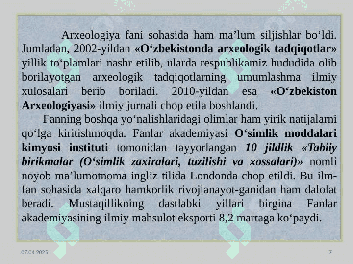 Kadrlar tayyorlash va  ta'lim sohasidagi islohatlar.. 7