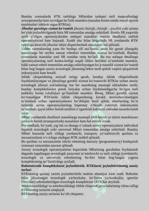 ROBOTOTEXNIK KOMPLEKSLARDA ROBOTLARNING QO‘LLANILIShI 4