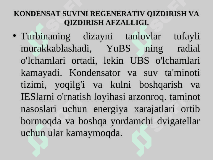 TA'MINOT SUVINI REGENERATIV QIZDIRISH VA QIZDIRISH AFZALLIGI. 8