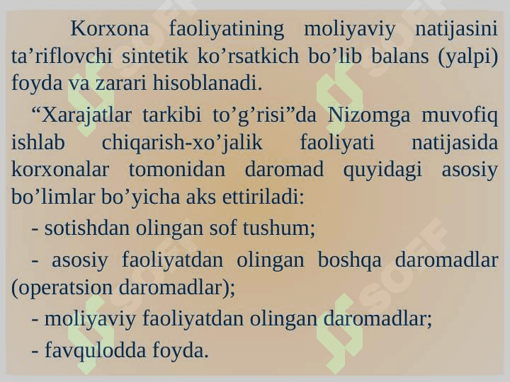 Moliyaviy natijalar hisobi 3