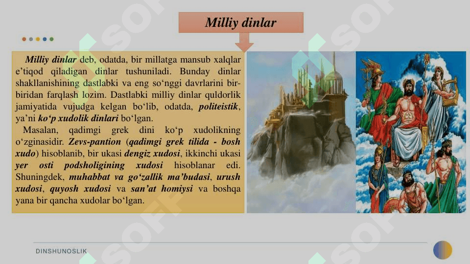 Milliy dinlar 3