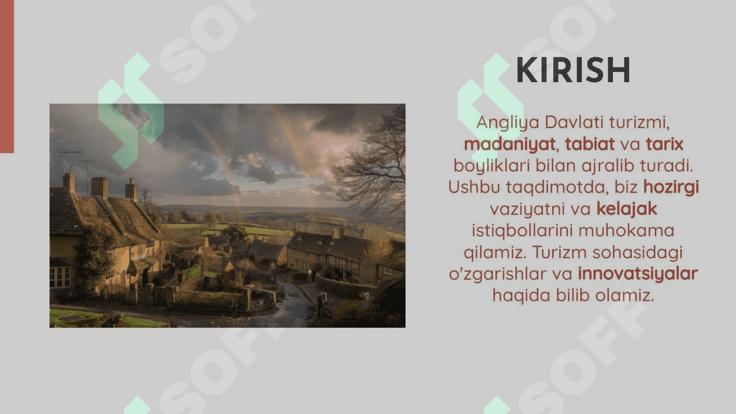 Anglya  davlatida turizm va uning istiqbollari 2