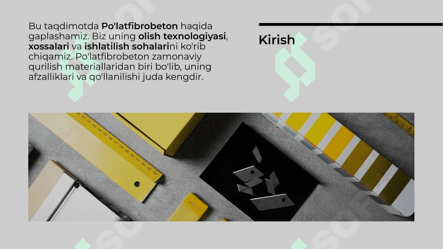 Po'latfibrobeton olish texnologiyasi, xossalari va ishlatilish sohalari 2
