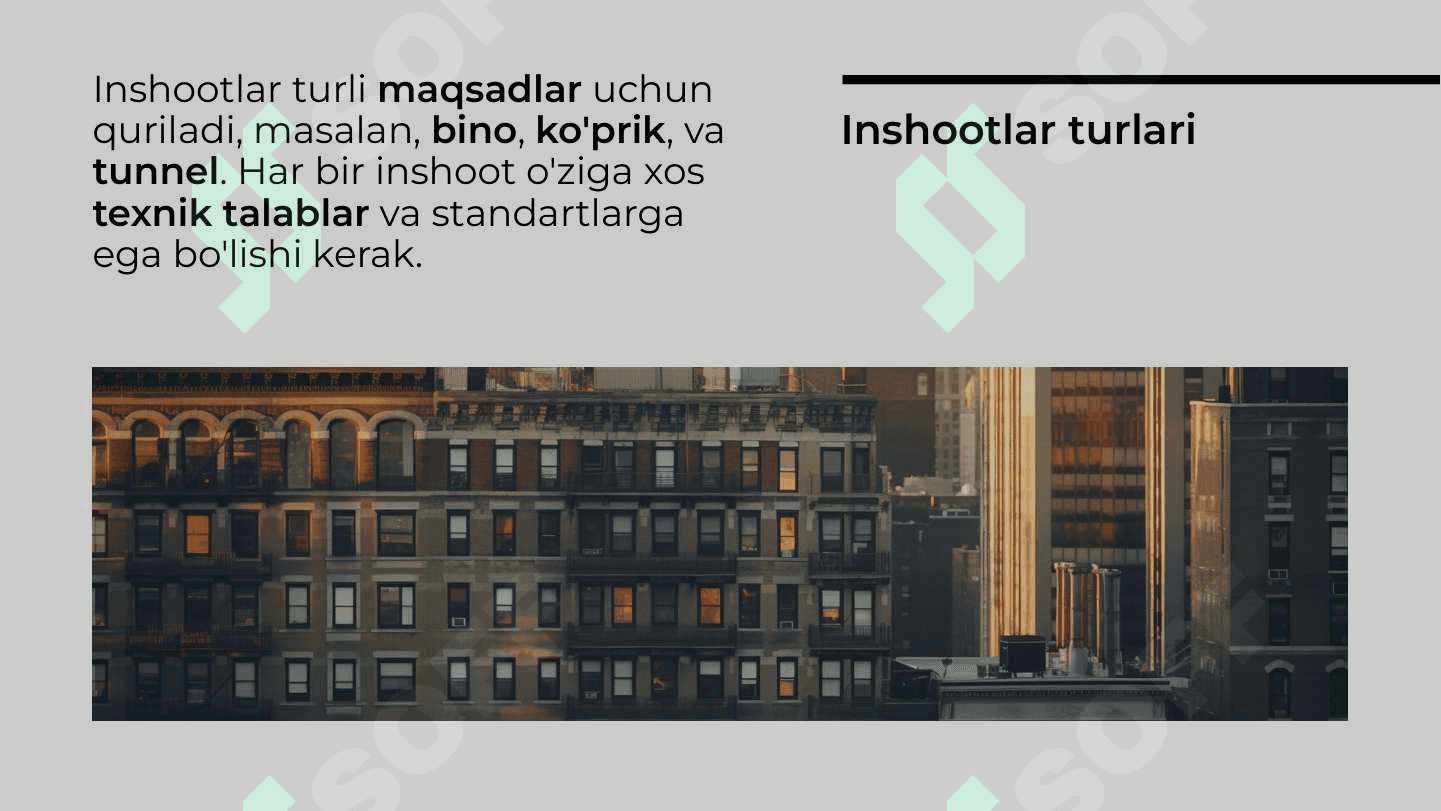 Inshootlar va ularning hisoblash sxemalari. Tayanchlar va ularning turlari. Tashqi yuklar yuklar va ularning inshootga ta'siri 3