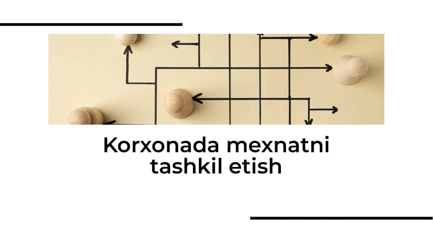 Korxonada mexnatni tashkil etish 1