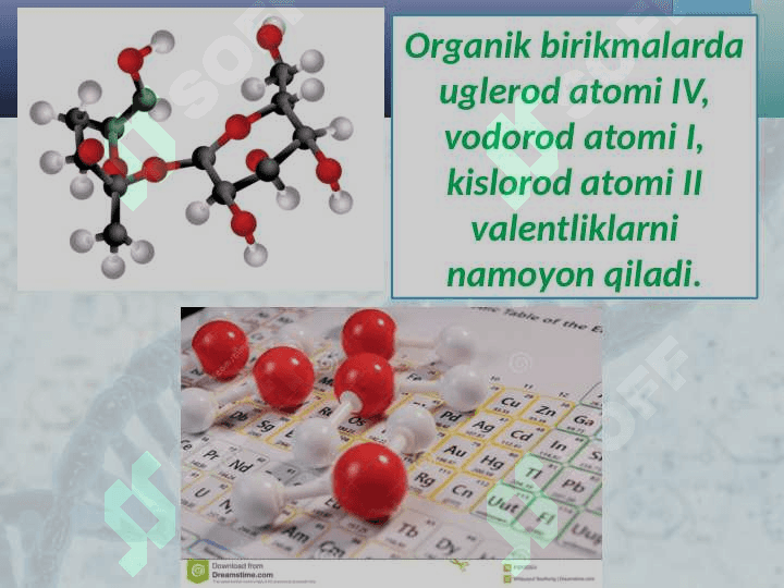 Organik kimyo tarixi. Organik birikmalarning o‘ziga xos xususiyatlari 7