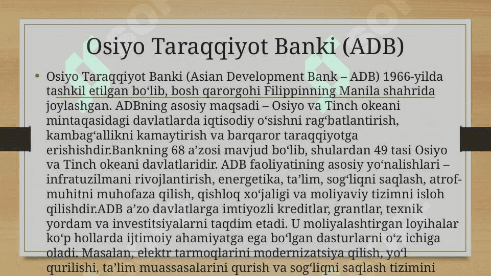 Mintaqaviy valyuta kriditi va moliya tashkilotlari 4
