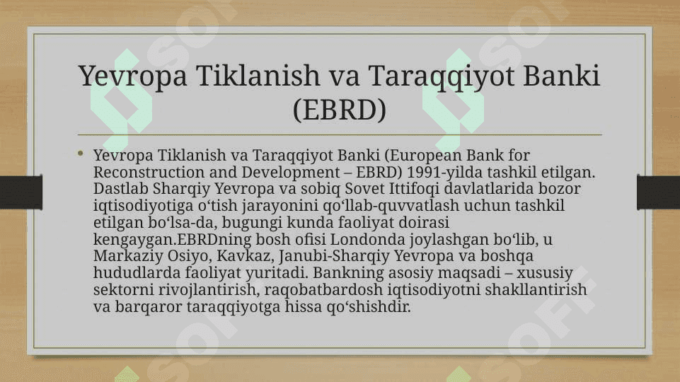 Mintaqaviy valyuta kriditi va moliya tashkilotlari 5