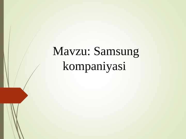 Samsung kompaniyasi