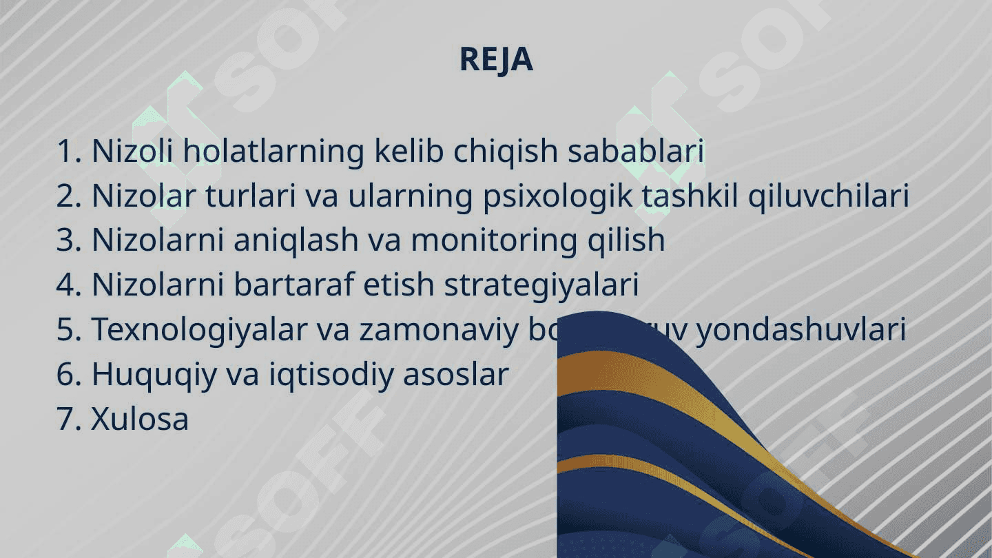 Boshqaruvda nizoli vaziyat va bartaraf etish 2