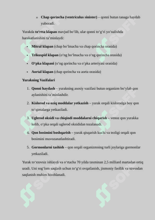 YURAK VA QON TOMIR HAQIDA TUSHUNCHA 3