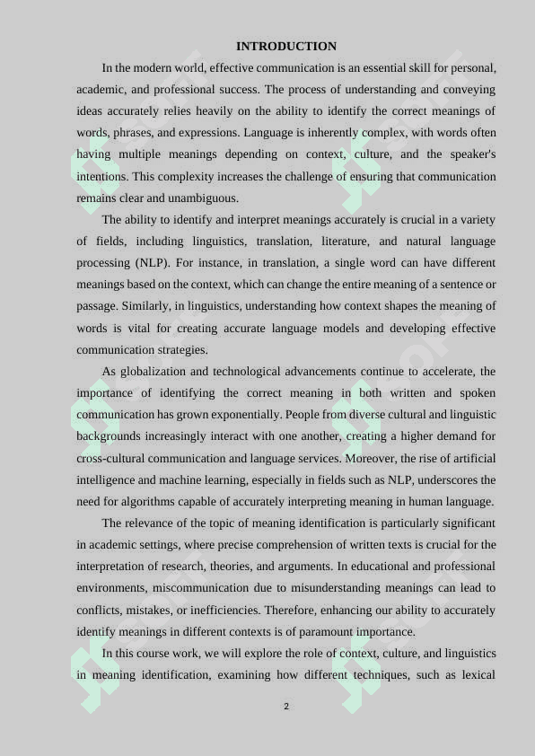 Identifying the correct meanings 2