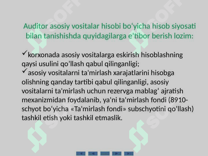 ASOSIY VOSITALAR  AUDITI 3