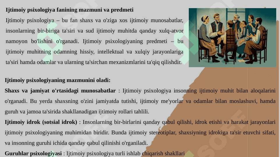 Ijtimoi psixologiya organadigan asosiy masalalar 3
