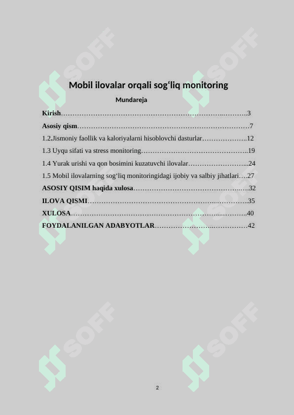 Mobil ilovalar orqali sog'liq monitoringi 2