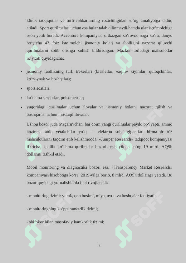 Mobil ilovalar orqali sog'liq monitoringi 4