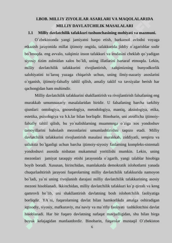 MILLIY ZIYOLILAR ASARLARI VA MAQOLALARIDA MILLIY DAVLATCHILIK MASALALARI 6
