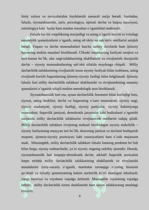 MILLIY ZIYOLILAR ASARLARI VA MAQOLALARIDA MILLIY DAVLATCHILIK MASALALARI 8