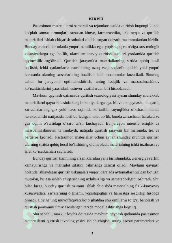 MAVXUM QAYNASH QATLAMLARIDA PASTASIMON MATERIALLARNI QURITISH LOYIXASI 2